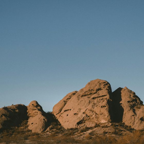 Bare rocky mountain peaks